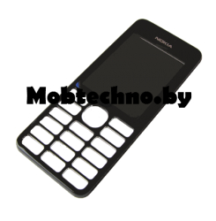 Nokia Asha 206 корпус (передняя панель) оригинал, черный