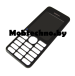 Nokia Asha 206 корпус (передняя панель) оригинал, черный