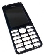Nokia Asha 206 передняя панель оригинал (черный)