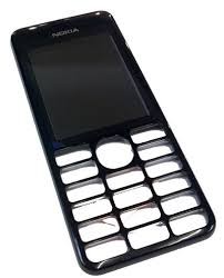 Nokia Asha 206 передняя панель оригинал (черный)