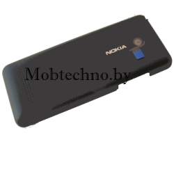 Nokia Asha 206 Dual Sim крышка аккумуляторная (черный)