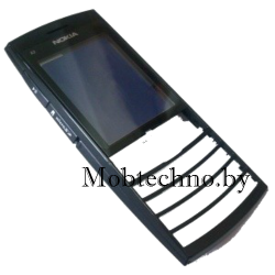 Nokia X2-02 передняя панель оригинал (черный)