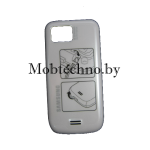 Samsung S8000 крышка аккумуляторная оригинал (белый)