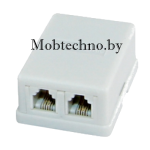 Телефонная розетка Евро-2 6P-2C Proconnect 03-0002-4 (белая)