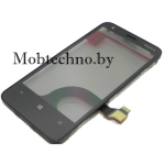 Nokia Lumia 620 передняя панель в сборе с тачскрином (черный), оригинал