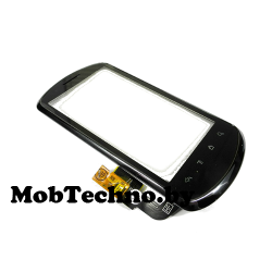 Huawei U8800 IDEOS X5 Pro тачскрин с рамкой и динамиком черный